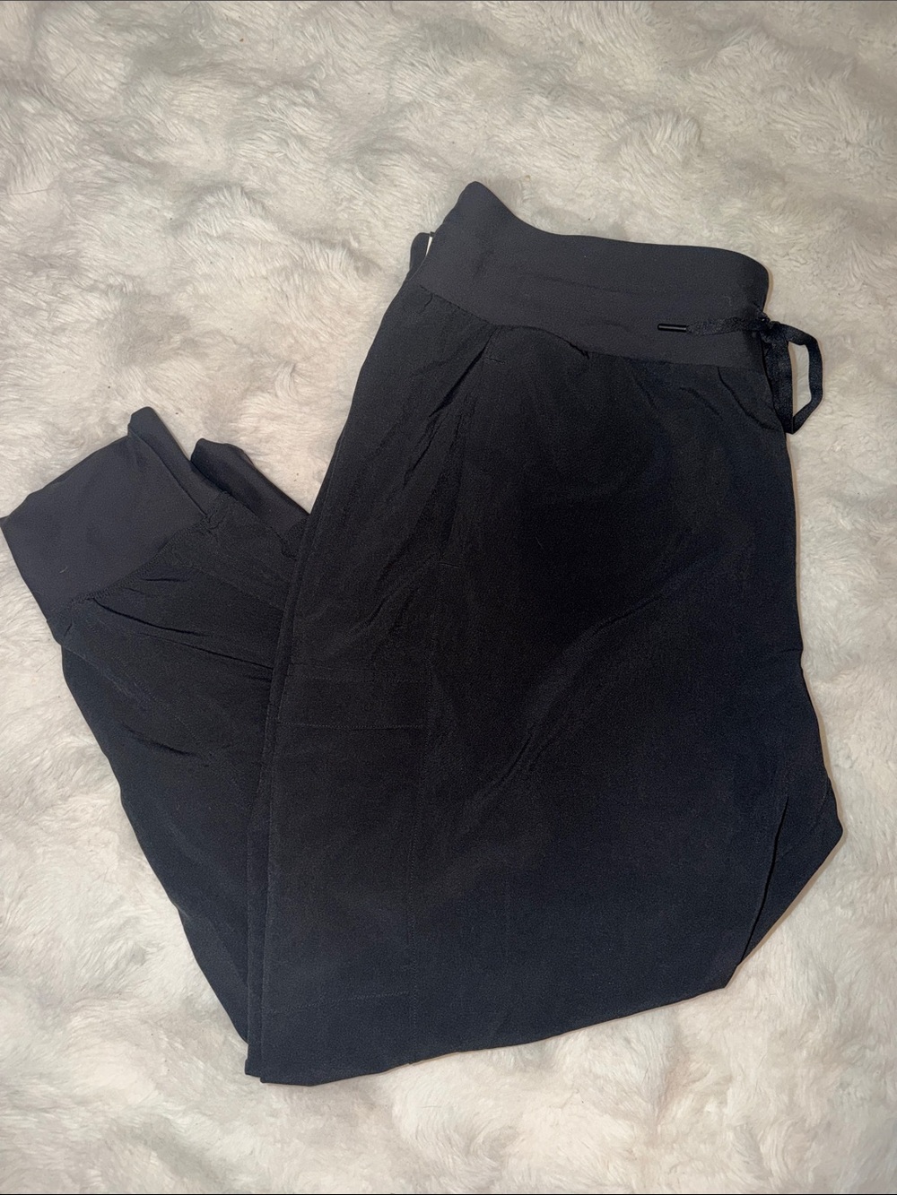 Calia Journey Collection Black Jogger Pants with Drawstring Waist